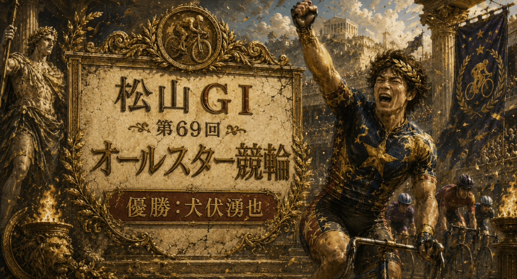 8/11～8/16松山GⅠ 第69回オールスター競輪の優勝は犬伏湧也選手