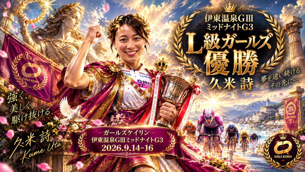 伊東温泉GⅢミッドナイトG3優勝は久米詩選手
