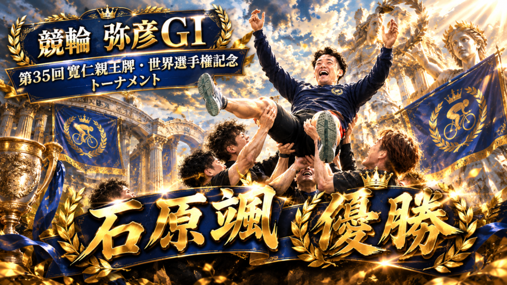 【競輪G1】石原颯が寬仁親王牌を初制覇!四国の連係でつかんだ栄冠とグランプリ出場権