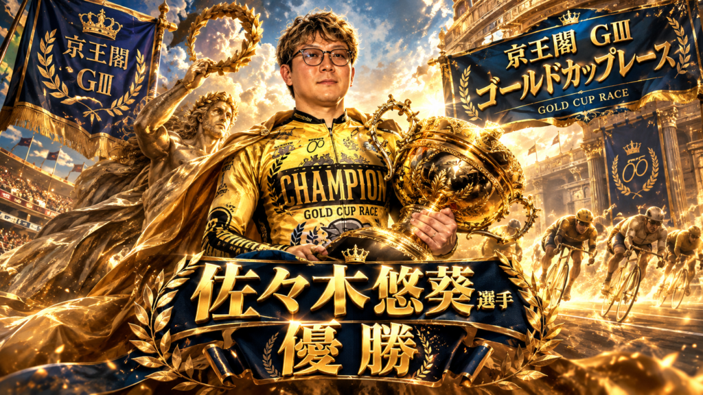 【京王閣競輪G3】佐々木悠葵がゴールドカップレース2026で優勝！関東勢上位独占の強さを解説